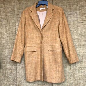 Amanda Smith long wool blend jacket coat